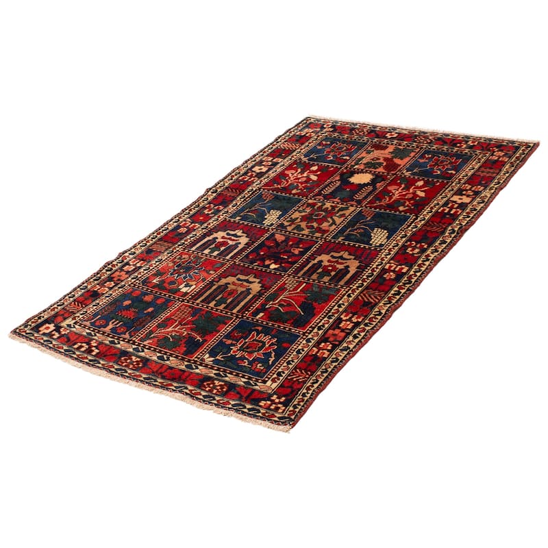 ECARPETGALLERY Hand-knotted Kayseri Vintage Red Wool Rug - 4'6 x 7'7