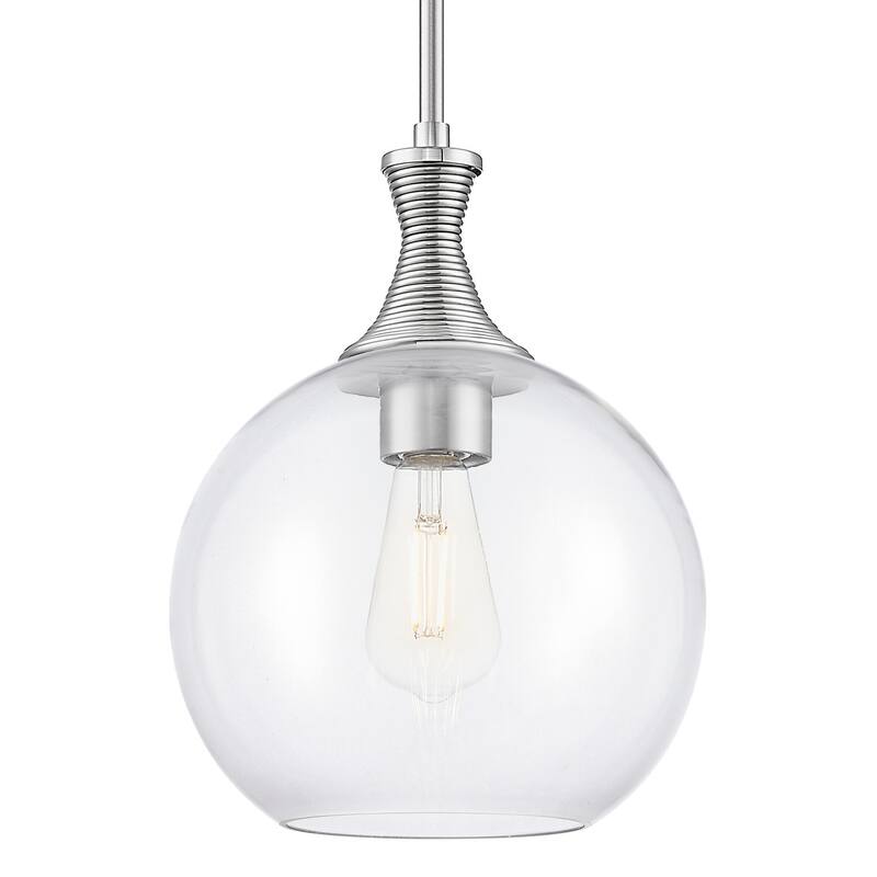 Innovations Lighting 415-1S-G122-10 Astor 10" Wide Mini Pendant with - Satin Nickel