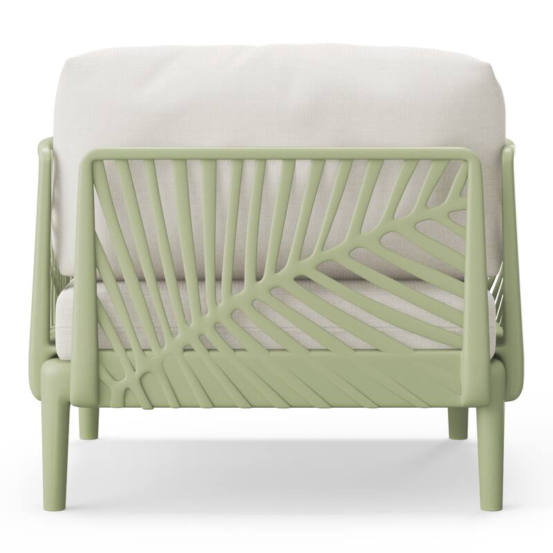 Frond and Form Patio Deep Seating Club Chair with Cushions