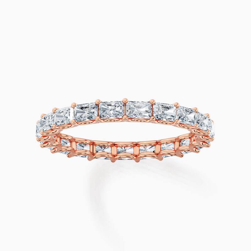 Auriya 14k Gold Radiant East-West Lab Grown Diamond Eternity Band 2.10 - 8.25 ct. tw. (F-G, VS)
