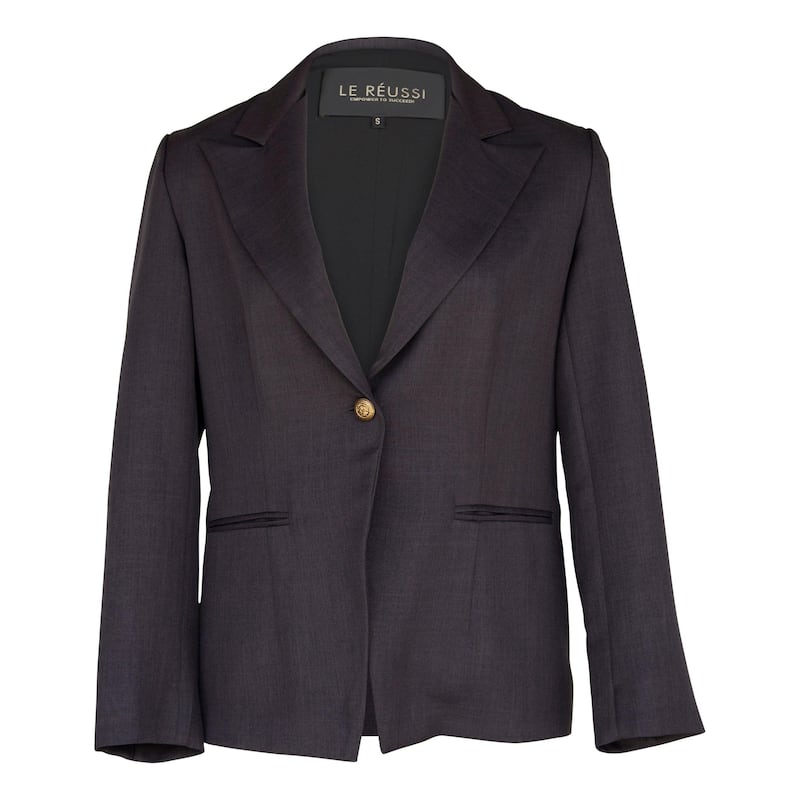Luxe Charcoal Blazer - S