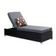 preview thumbnail 2 of 2, Furniture of America Cyd Contemporary Fabric Adjustable Chaise Lounge