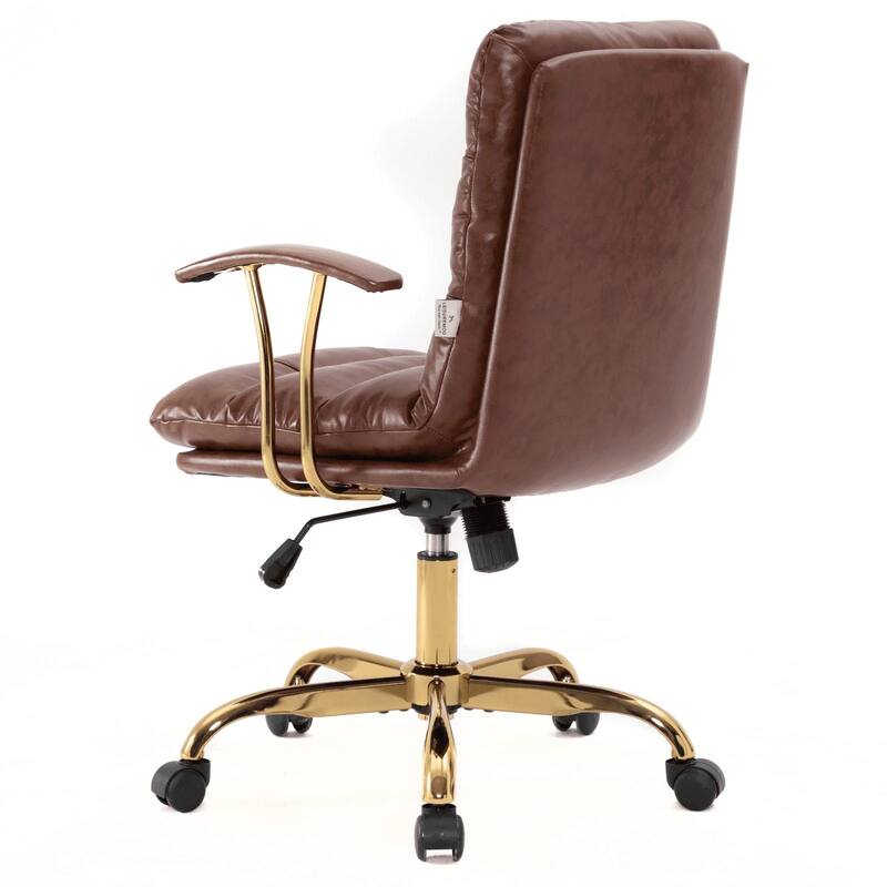 Regina Modern Executive Adjustable Office Chair Padded Leather with Tilt & 360° Swivel for Home Office Conference Work