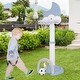 preview thumbnail 6 of 4, 4 in 1 Height Adjustable Toddler Basketball Hoop Multi-use Game Center