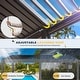 preview thumbnail 179 of 188, EROMMY Outdoor Louvered Pergola Gazebo with Adjustable Aluminum Rainproof Roof