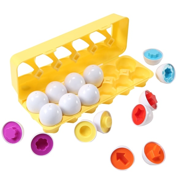 4 Sets of Dimple Fun Egg Matching Toy Total 48 Eggs Toddler