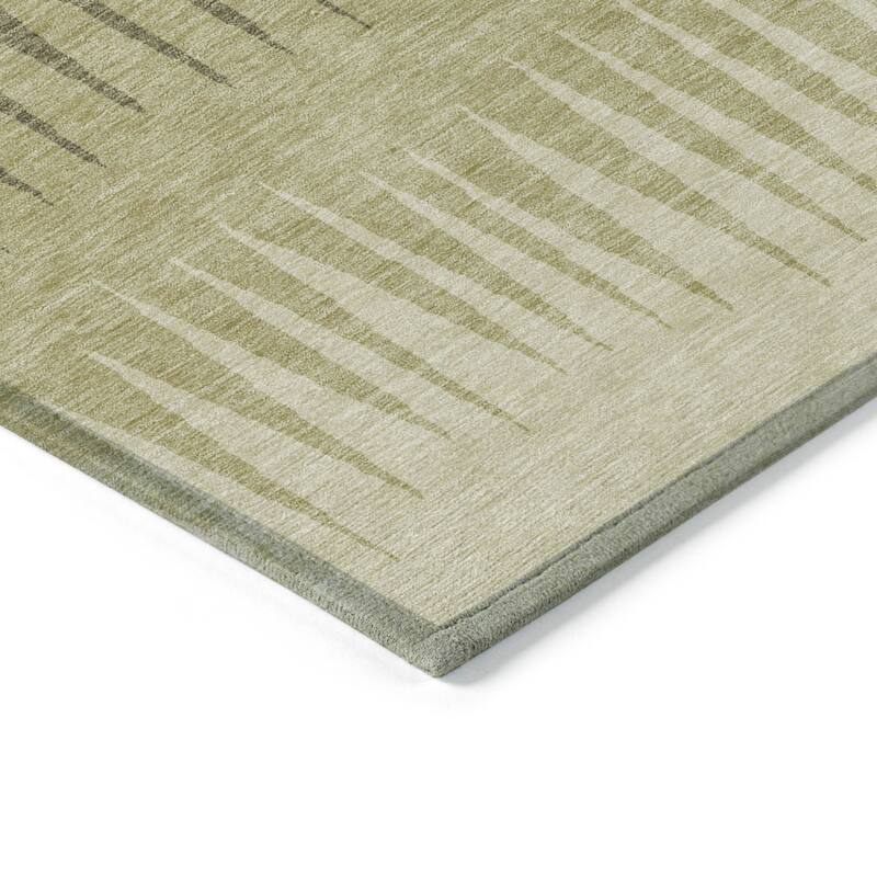 HomeRoots Striped Transitional Rectangle Outdoor Rug