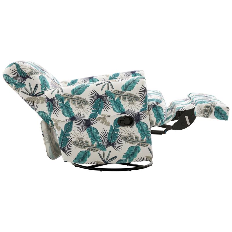 Manual Recliner Sofa Swivel Recliner Rocker Chair with Adjustable Backrest for Living Room, Bedroom, or Nursery