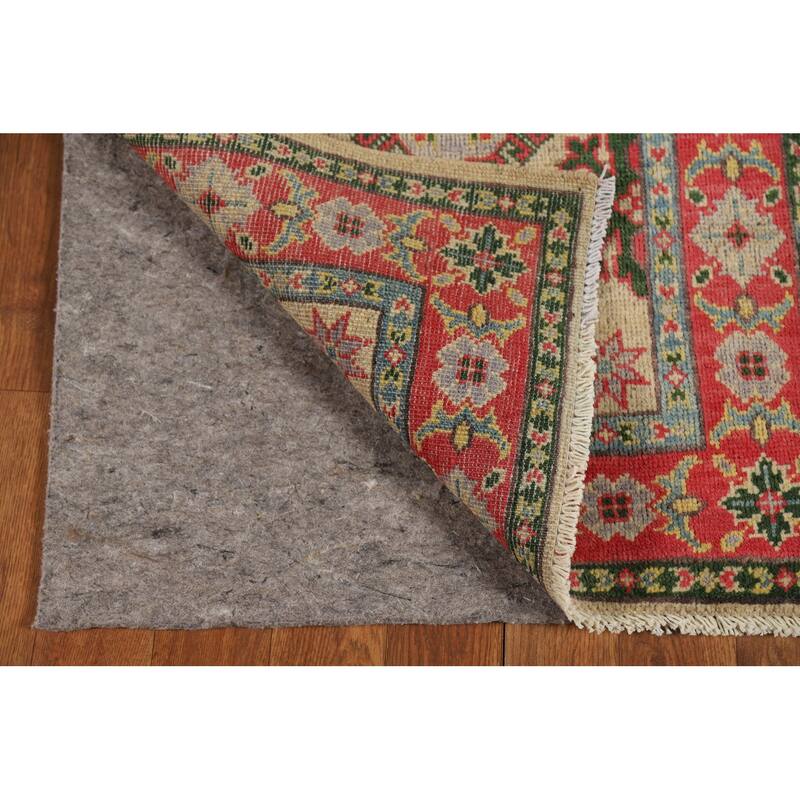 Geometric Kazak Foyer Rug Hand-Knotted Wool Carpet - 2'0" x 3'0"