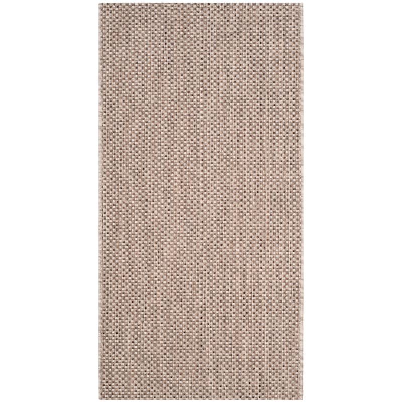 SAFAVIEH Courtyard Begajeta Indoor/Outdoor Waterproof Patio Backyard Rug. - 2'3" x 10' Runner - Beige/Brown