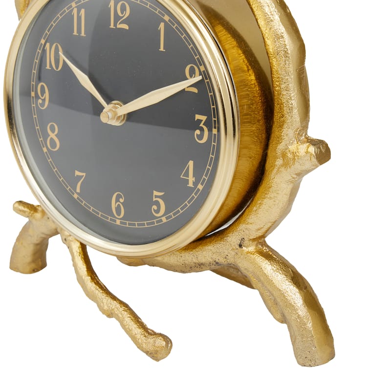 Aluminum Contemporary Clock - 8 x 4 x 13