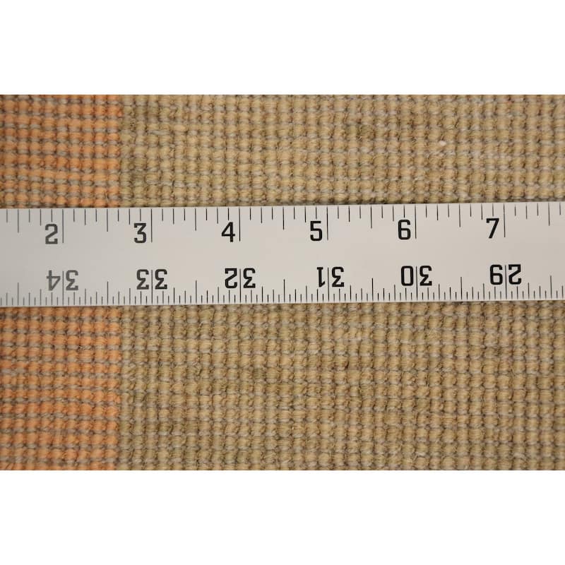 Hand Knotted Oriental 100% Wool Carpet Modern Geometric Multi-Colored Gabbeh Area Rug - 13' 0'' X 10' 2''