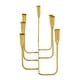 preview thumbnail 14 of 15, CosmoLiving by Cosmopolitan Gold Metal Long Tapered 7 Holder Decorative Candelabra