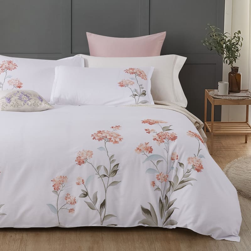 Broderie ensemble housse de couette Collection Hydrangea Embroidery Duvet Set (6 Color)