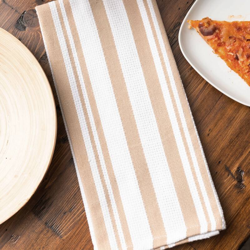 Fabstyles Broadway Stripe Cotton Kitchen Towels - 18x28