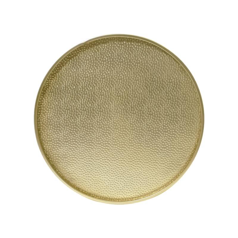 Braeburn Round Hammered Iron Coffee Table by Christopher Knight Home