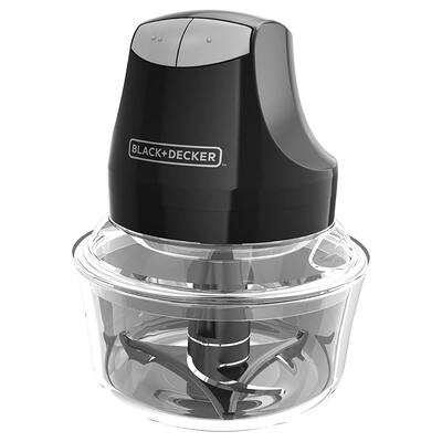 Black Decker 2 Speed Chopper with Two Glass Bowl