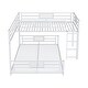 preview thumbnail 7 of 19, Industrial Modern Metal Space-saving Bed, L-shaped Twin over Full Size Bunk Bed with Safety Guaranteed
