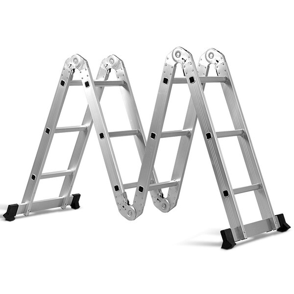 Shop Black Friday Deals On 12 5ft En131 330lb Multi Purpose Step Platform Aluminum Folding On Sale Overstock 18005744