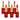 6PCS Non-Fade Velvet Matte Makeup Lipsticks Set Long lasting Net Wt.0.12oz