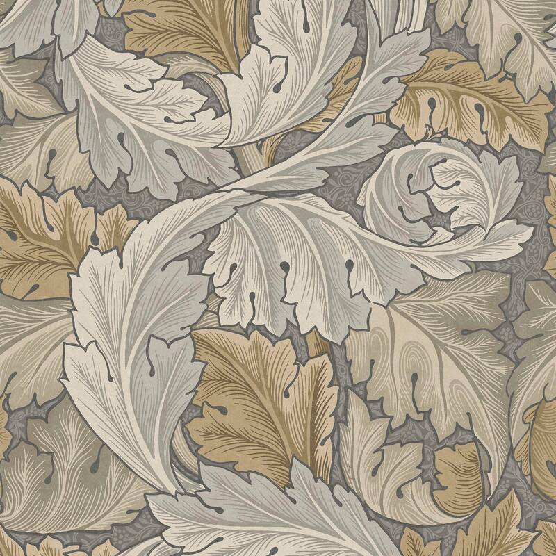 William Morris Acanthus Neutral Wallpaper