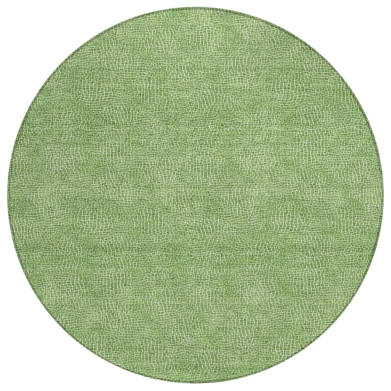 Machine Washable Indoor/ Outdoor Solid Modern Chantille Rug