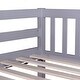 preview thumbnail 10 of 29, Full Over Full Rubber Wood Bunk Bed with 2 Drawers, Convertible into 2 full Beds, Full Size Bunk Bed with Ladder