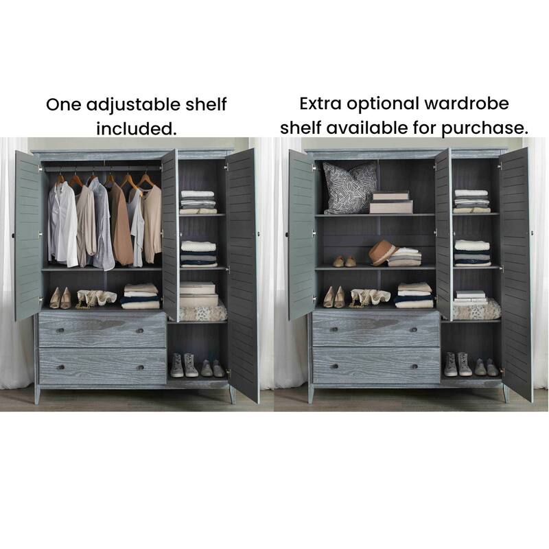 Grain Wood Furniture Greenport Optional Wardrobe Shelf