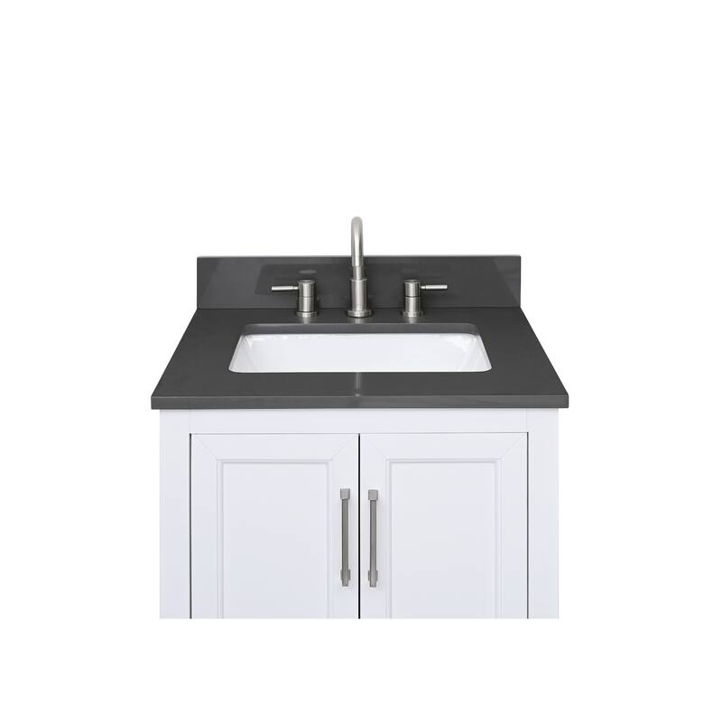 Avanity Quartz Vanity Top with Rectangular Undermount Sinks