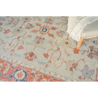 Exquisite Rugs Richmond Serapi Handmade Hand-tufted New Zealand Wool on Canvas Beige/Rust Area Rug