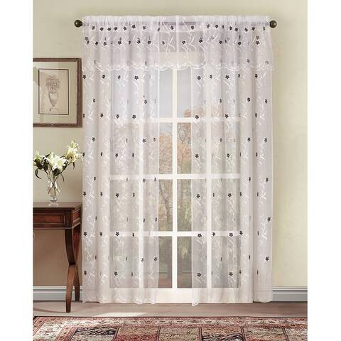 Astor 108-Inch Sheer Window Curtain Panel