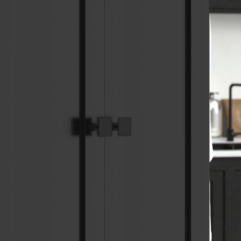 78.7'' H Hall Tree with Bench, 5 Cubbies, 4 Doors & 5 Drawers, Adjustable Shelves Entryway Storage Cabinet