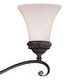 preview thumbnail 8 of 7, Avenant 4-Light 33.5 in. W Venetian Bronze Bathroom Vanity Lighting Fixture, Etched White Glass Shade, Dimmable, Reversible Wall