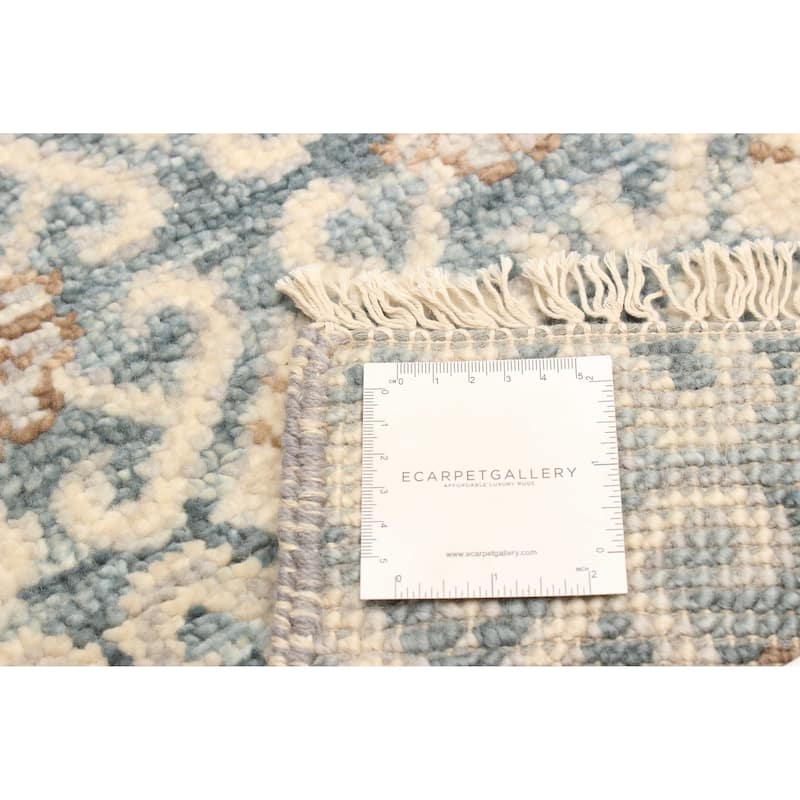 ECARPETGALLERY Hand-knotted Mystique Dark Teal Wool Rug - 2'8 x 9'11