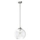 preview thumbnail 2 of 6, Hunter Xidane 1 Light Clear Glass Pendant or Semi-Flush Light - Kitchen Island, Dining Room, Entry - Glam, Contemporary