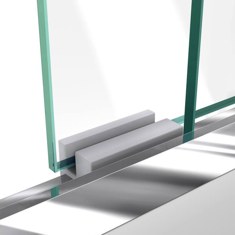 DreamLine Duet 56-60 in. W x 72 in. H Semi-Frameless Bypass Sliding Shower Door - 56" - 60" W - 56" - 60" W