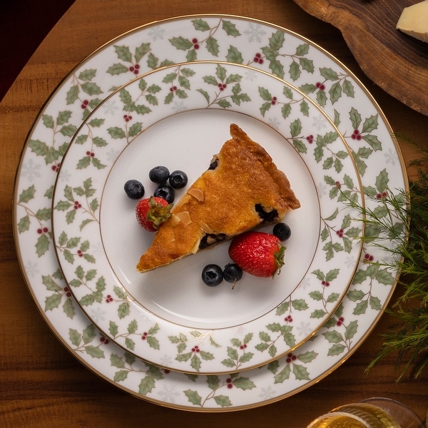 Noritake Holly & Berry Gold 5-Piece Place Setting, Service for 1