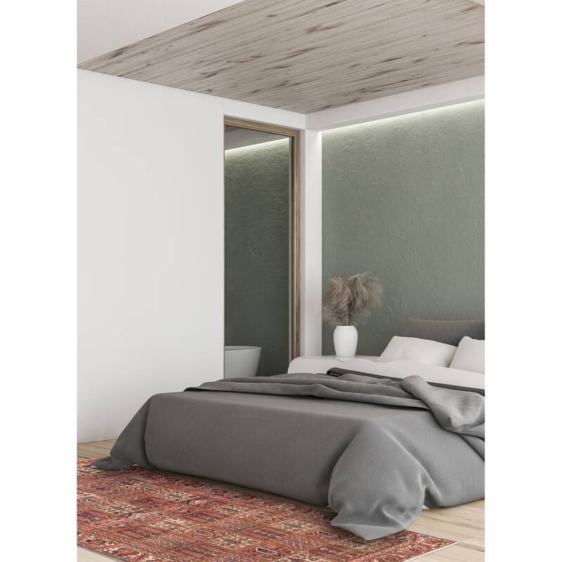 ECARPETGALLERY Hand-knotted Kayseri Vintage Red Wool Rug - 4'7 x 9'6