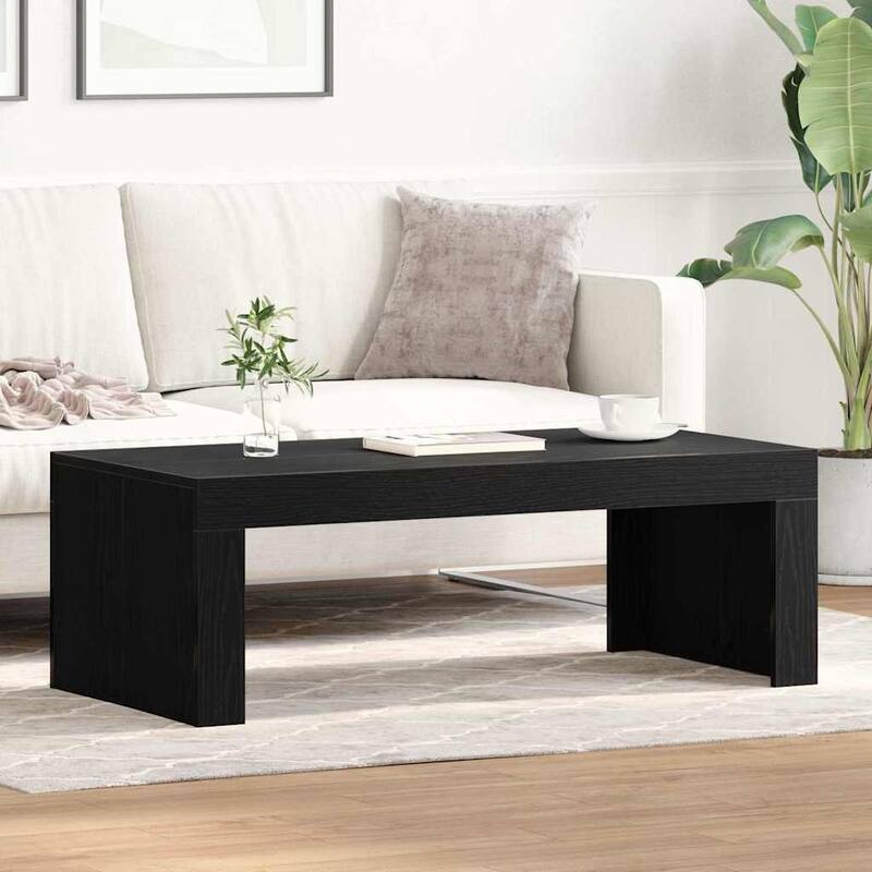vidaXL Coffee Table Black oak - 19.7 x 40.2 x 13.8