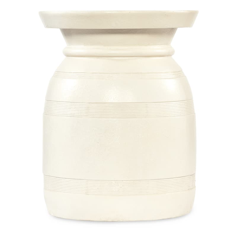 Big Sky Tahoe Urn Spot Table - 20"W x 20"L x 25.25"H - White