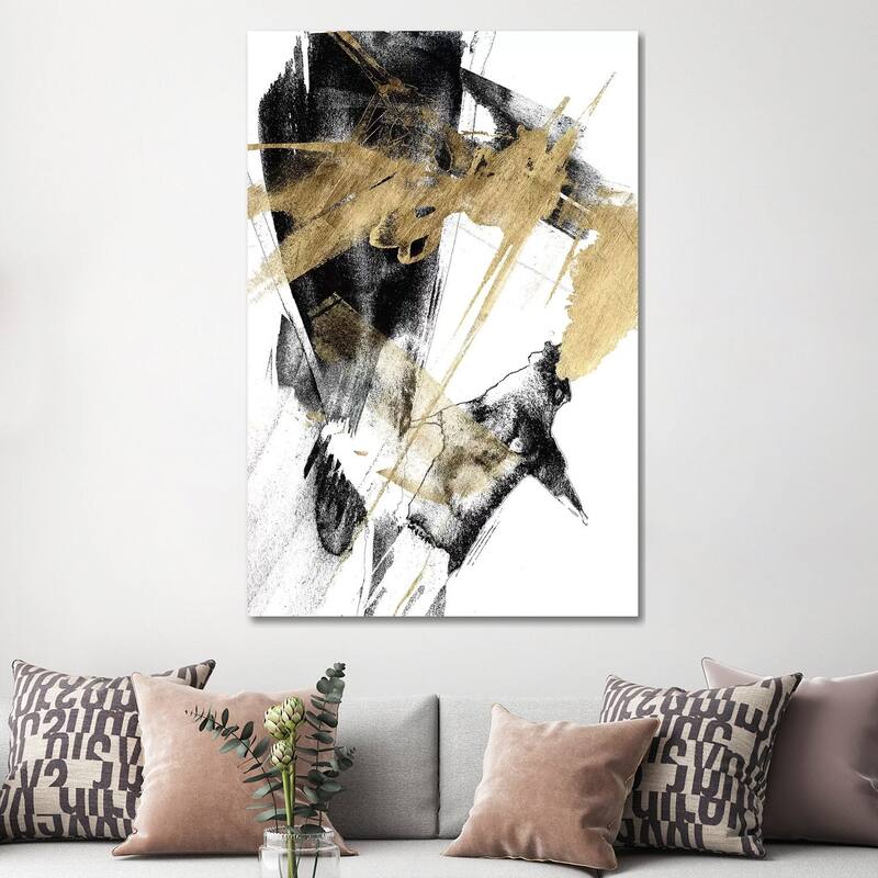iCanvas "Glam & Black I" by Jennifer Goldberger Canvas Print