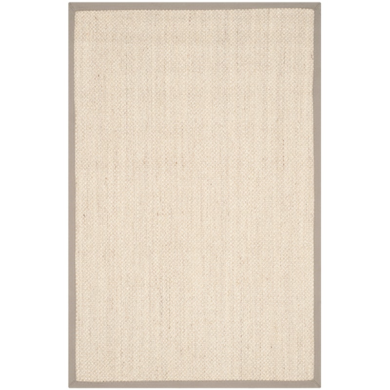 SAFAVIEH Natural Fiber Pacific Casual Border Sisal Rug - 2'6" x 4' - Marble/Khaki