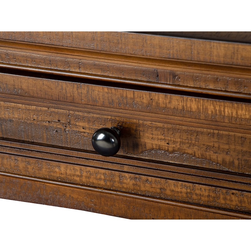 Magnussen Home Bay Creek Toasted Nutmeg Rectangular End Table - 20''W x 26''D x 24''H