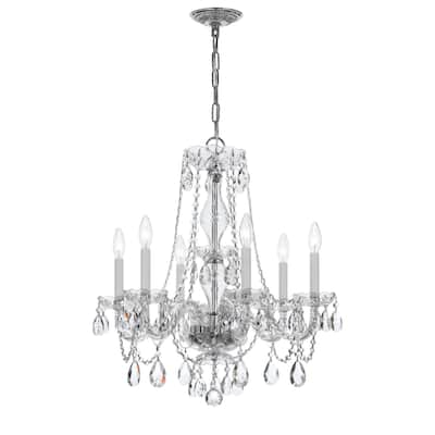 Crystorama Lighting Group Traditional Crystal 6 Light 22" Wide
