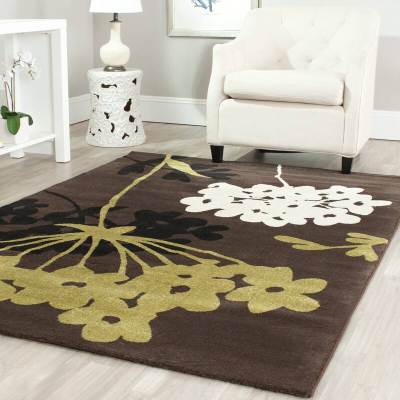 SAFAVIEH Porcello Yafa Modern Rug - 4' x 5'7" - Brown/Green - Rectangle