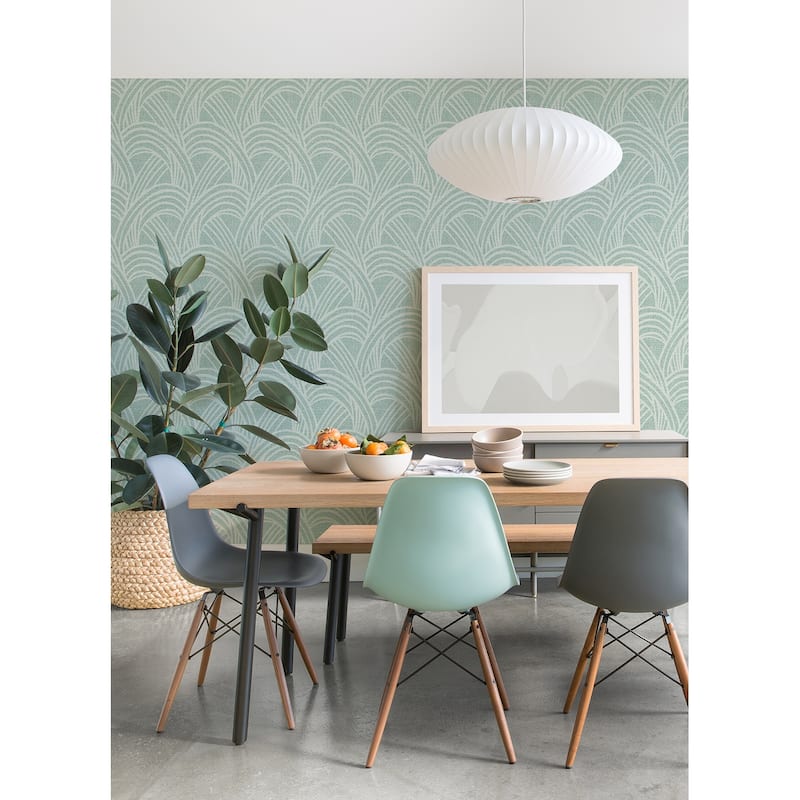 Scott Living Farrah Green Geometric Wallpaper