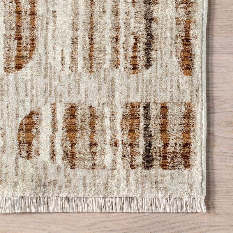 Lafayette Abstract Striped Area Rug - 10' x 13' - Beige