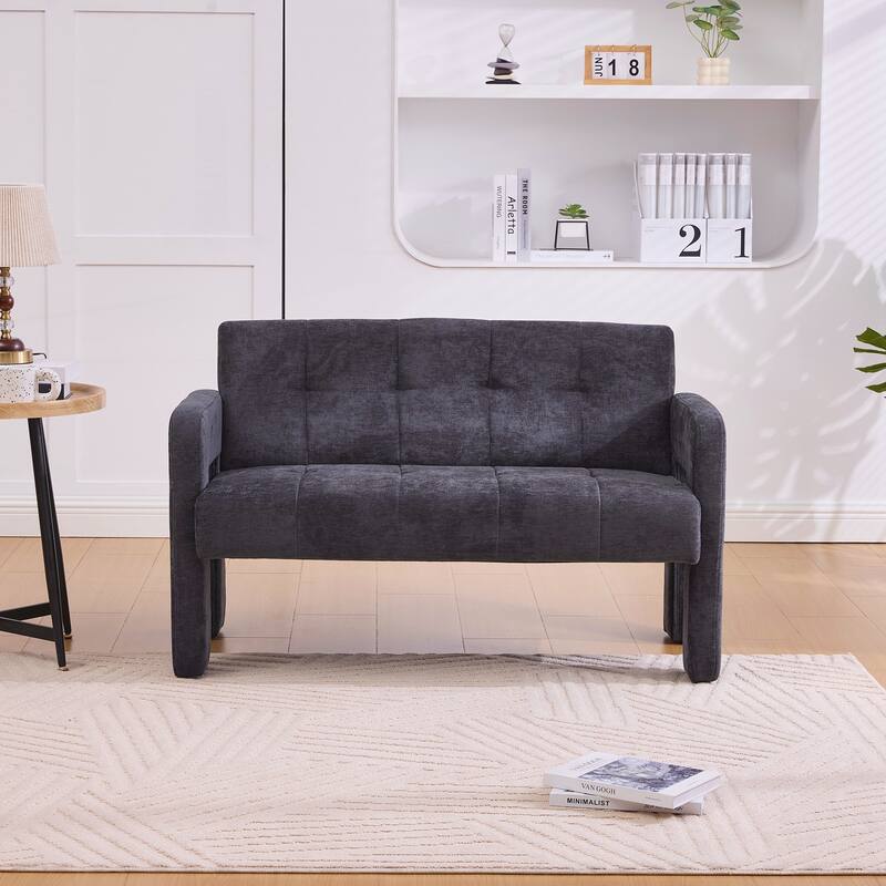 Modern Double Armchair Living Room & Bedroom Compact Upholstered Sofa Leisure Sofa