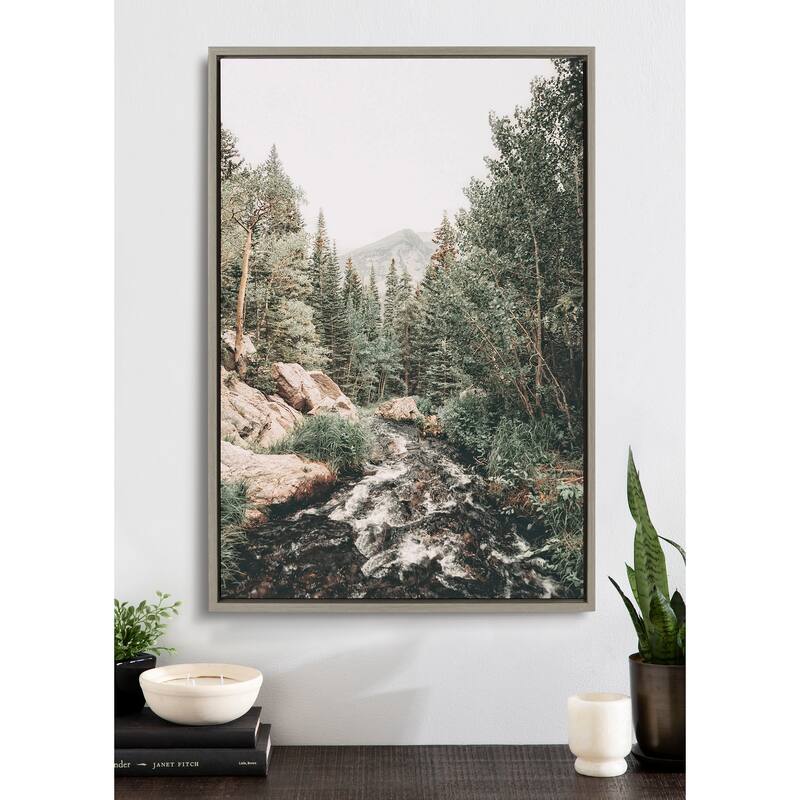 Kate and Laurel Sylvie Abundance Framed Canvas by Alicia Abla