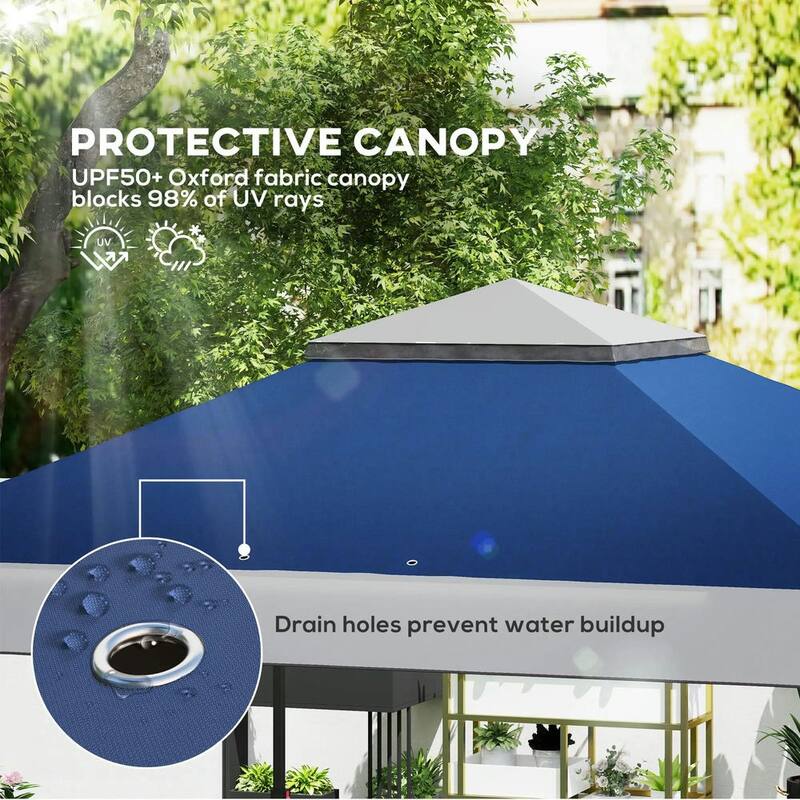 13'x13' Pop Up Canopy Tent,UPF50+ Tents for Parties,Height Adjustable